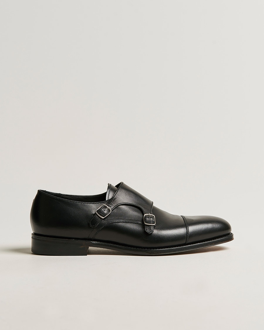Loake 1880 Cannon Monkstrap Black Calf – Schwarz