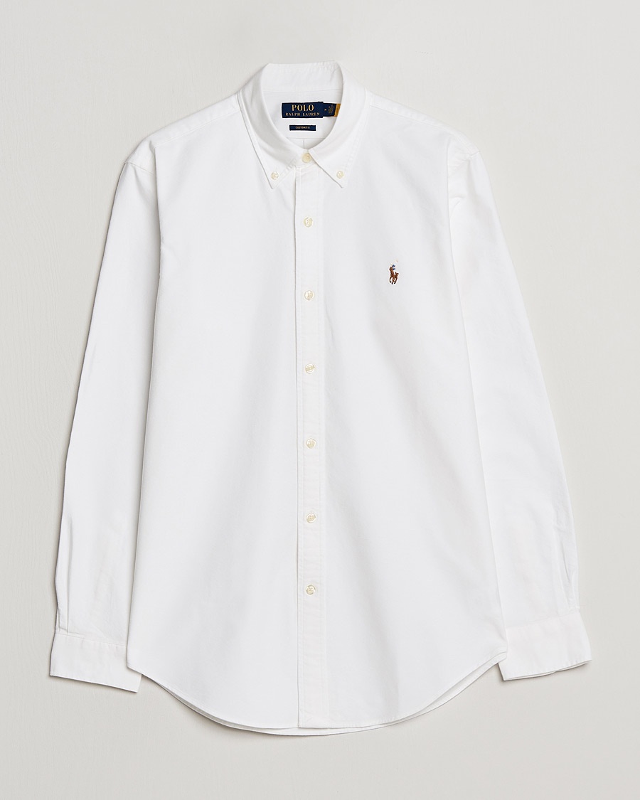 Polo Ralph Lauren Custom Fit Oxford Shirt White – Weiß