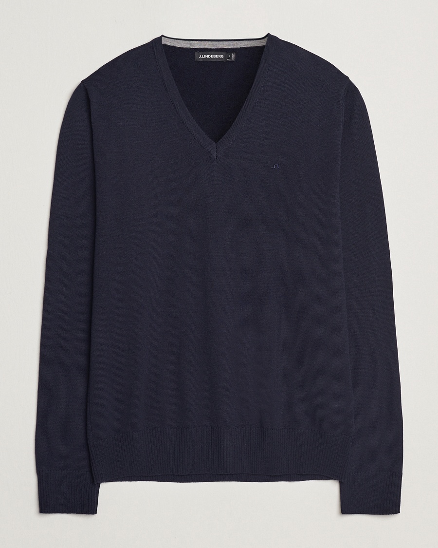  Lymann True Merino V-Neck Pullover Navy