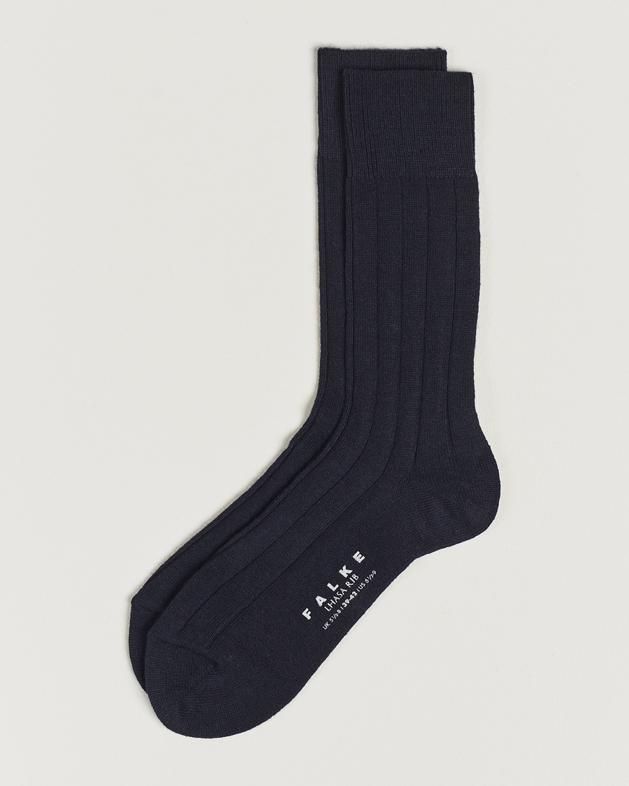 Falke Lhasa Cashmere Socks Dark Navy – Blau