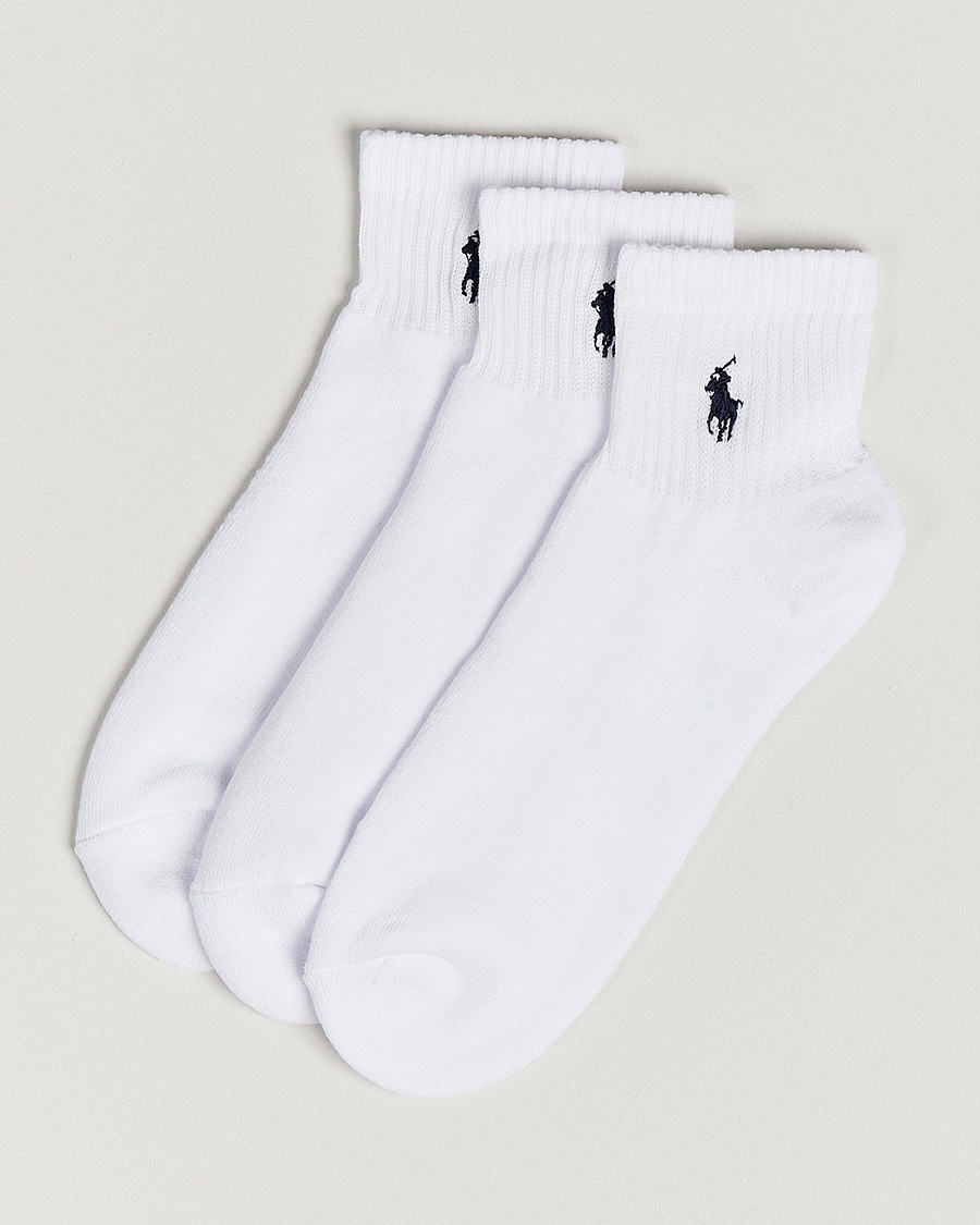 Herren | Socken | Polo Ralph Lauren | 3-Pack Sport Quarter Socks White