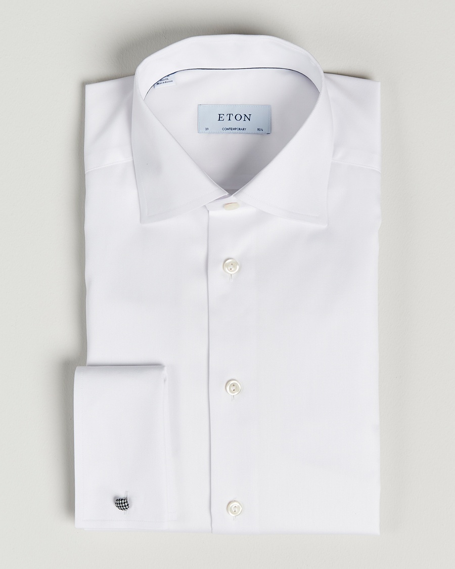 Eton Contemporary Fit Shirt Double Cuff White – Weiß