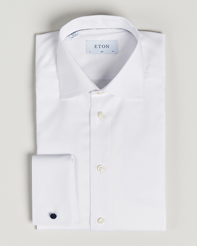 Herren | Formelle Hemden | Eton | Slim Fit Shirt Double Cuff White
