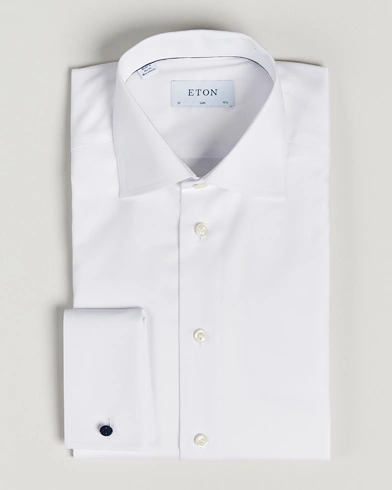 Herren | Businesshemden | Eton | Slim Fit Shirt Double Cuff White