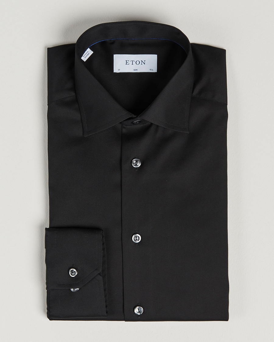 Eton Slim Fit Shirt Black – Schwarz