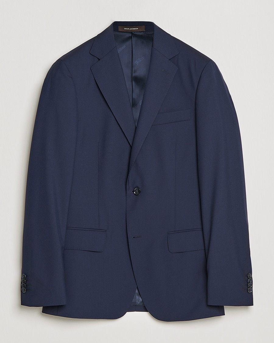  Edmund Blazer Super 120's Wool Navy 46