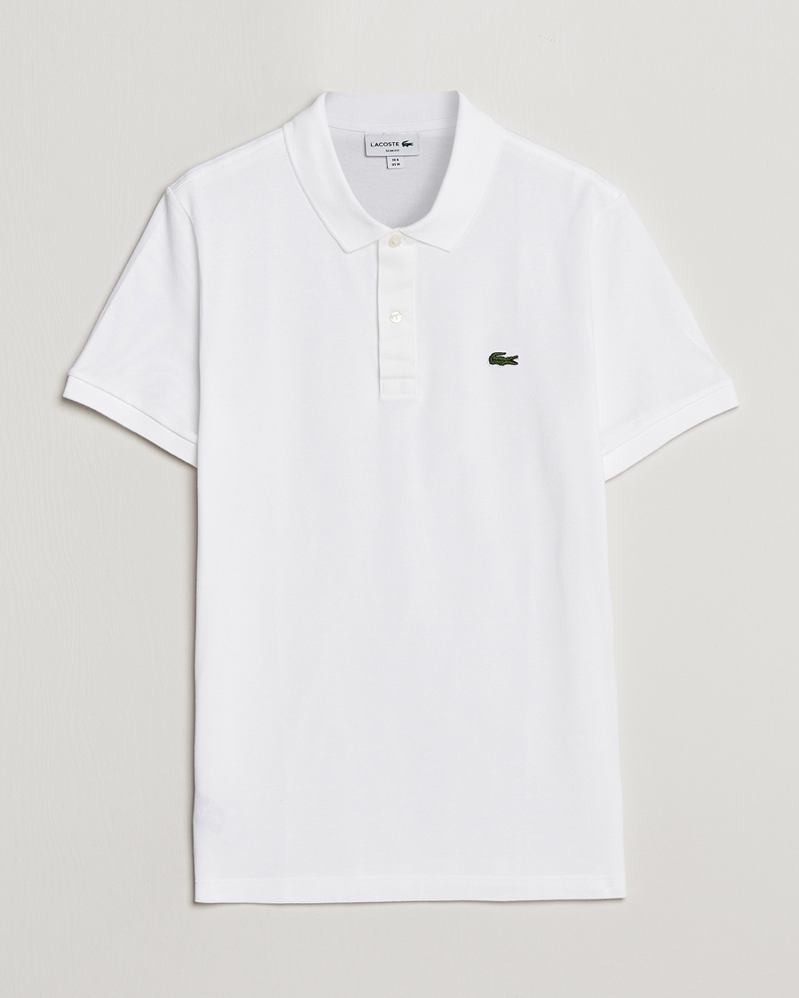Lacoste Slim Fit Polo Piké White – Weiß