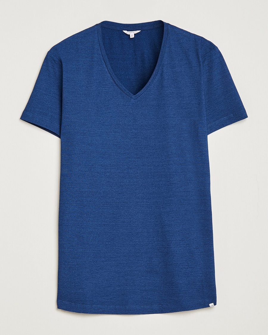 Herren | | Orlebar Brown | OB V-Neck Tee Denim Pigment