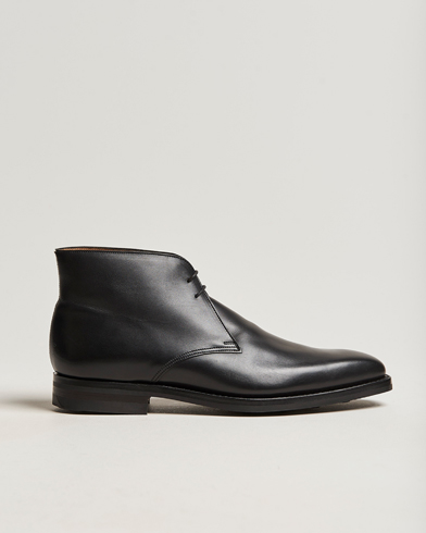 Herren | Handgefertigte Schuhe | Crockett & Jones | Tetbury Chukka Black Calf