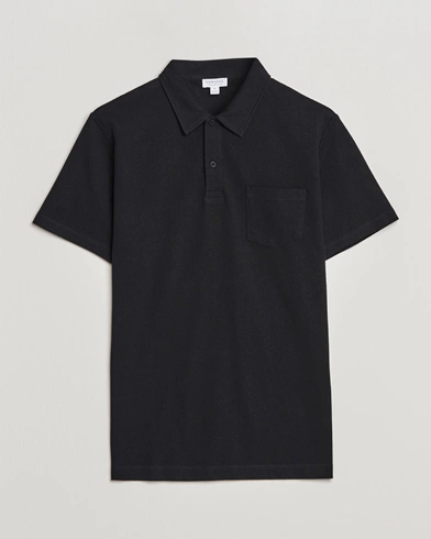 Herren | Zeitlose Klassiker | Sunspel | Riviera Polo Shirt Black