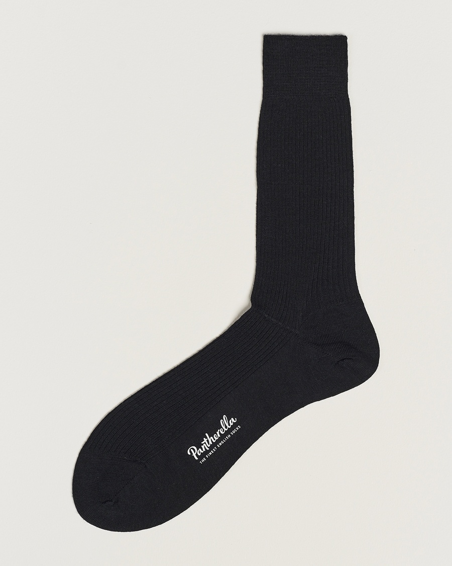 Pantherella Naish Merino/Nylon Sock Black - Schwarz - Socken - Grösse: 10,5 (40-41)