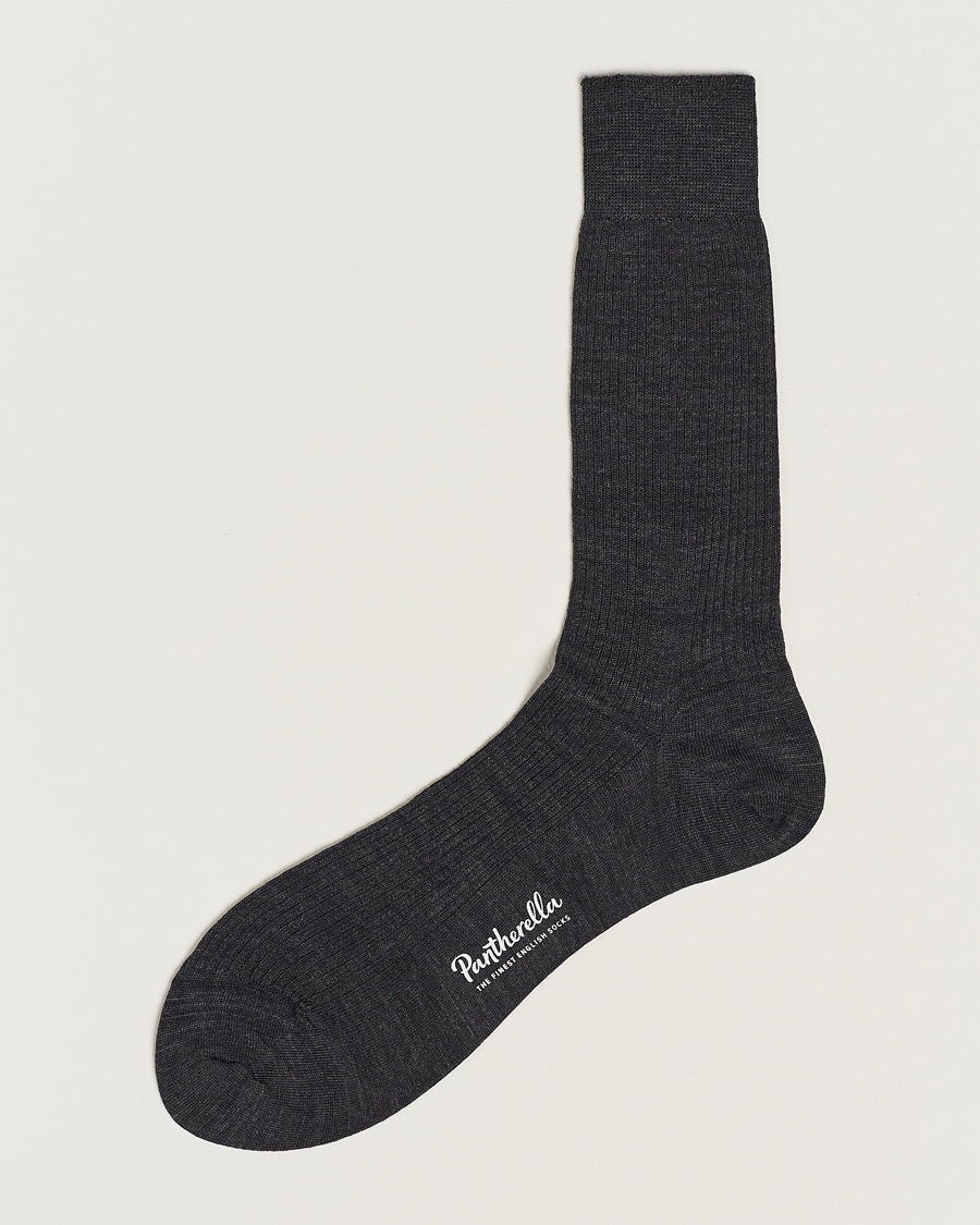 Pantherella Naish Merino/Nylon Sock Charcoal – Grau