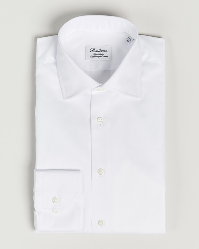 Herren | Businesshemden | Stenströms | Fitted Body Shirt White