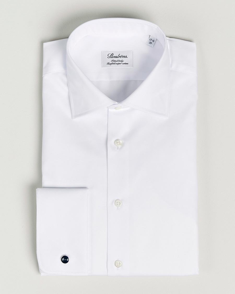 Herren | | Stenströms | Fitted Body Double Cuff White