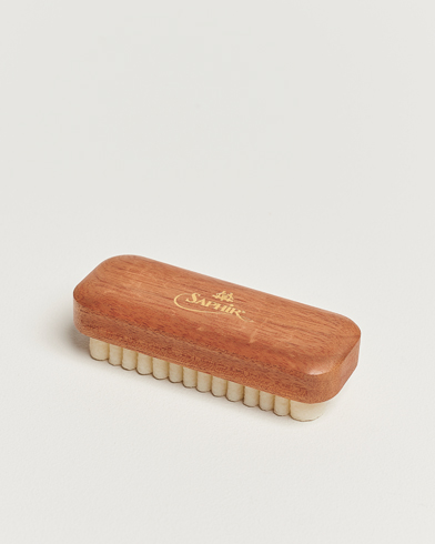 Schuhputzzeug |  Crepe Suede Shoe Cleaning Brush Exotic Wood