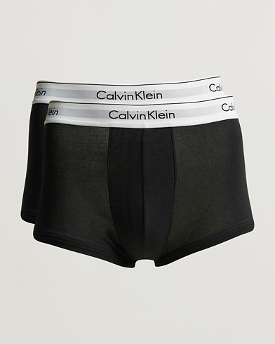 Herren | Calvin Klein | Calvin Klein | Modern Cotton Stretch Trunk 2-Pack Black