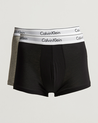 Herren | Unterwäsche | Calvin Klein | Modern Cotton Stretch Trunk Heather Grey/Black