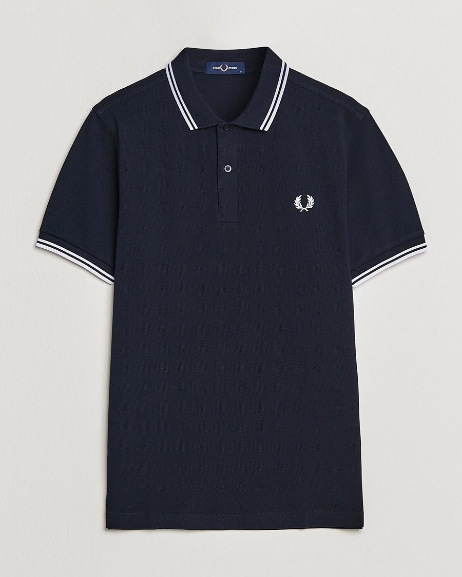 Herren | Fred Perry | Fred Perry | Twin Tipped Polo Shirt Navy/White