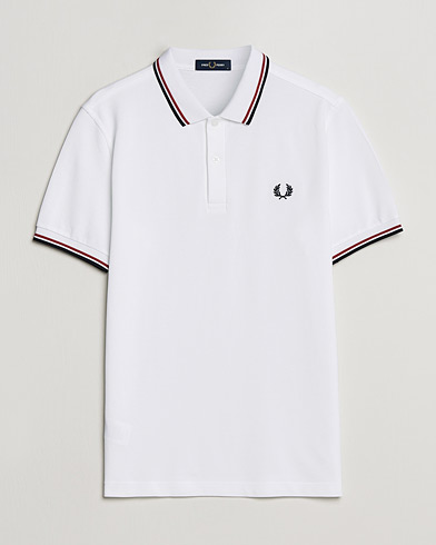 Herren |  | Fred Perry | Twin Tipped Polo Shirt White