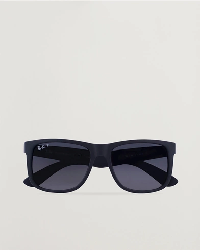 Herren |  | Ray-Ban | 0RB4165 Justin Polarized Wayfarer Sunglasses Black/Grey