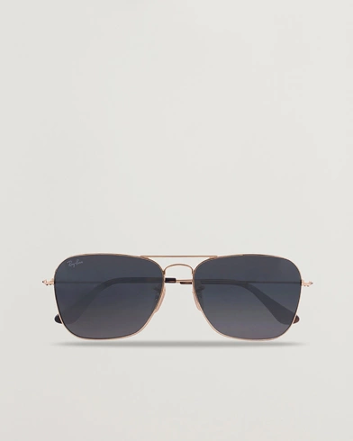 Herren | Eckige Sonnenbrillen | Ray-Ban | 0RB3136 Caravan Sunglasses Gold/Grey