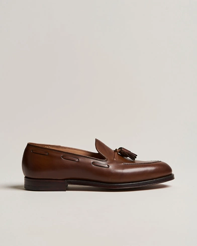 Herren | Schuhe | Crockett & Jones | Cavendish Tassel Loafer Dark Brown Calf