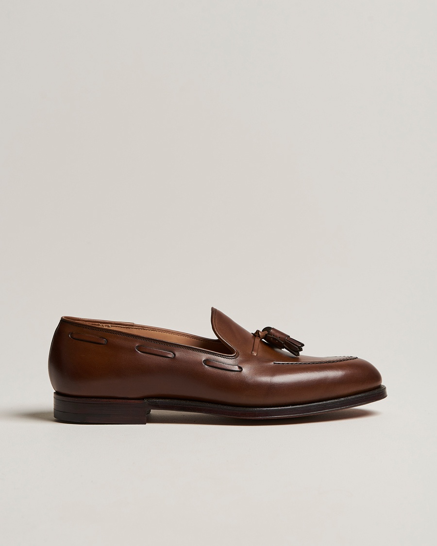 Crockett & Jones Cavendish Tassel Loafer Dark Brown Calf – Braun