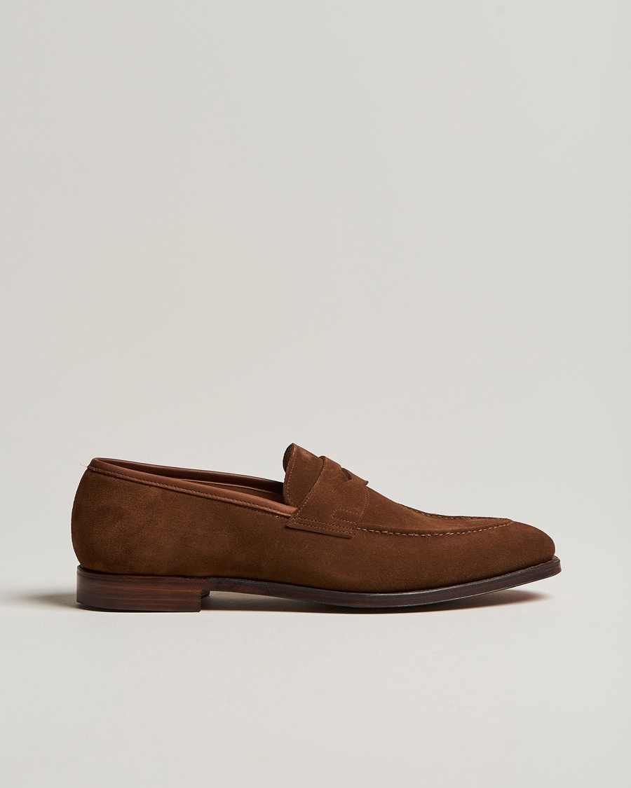 Crockett & Jones Sydney Loafer Snuff Suede – Braun