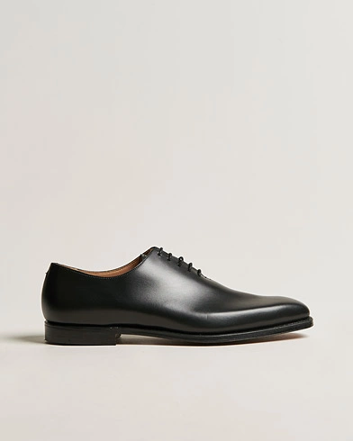 Herren | Handgefertigte Schuhe | Crockett & Jones | Alex Wholecut Oxford Black Calf
