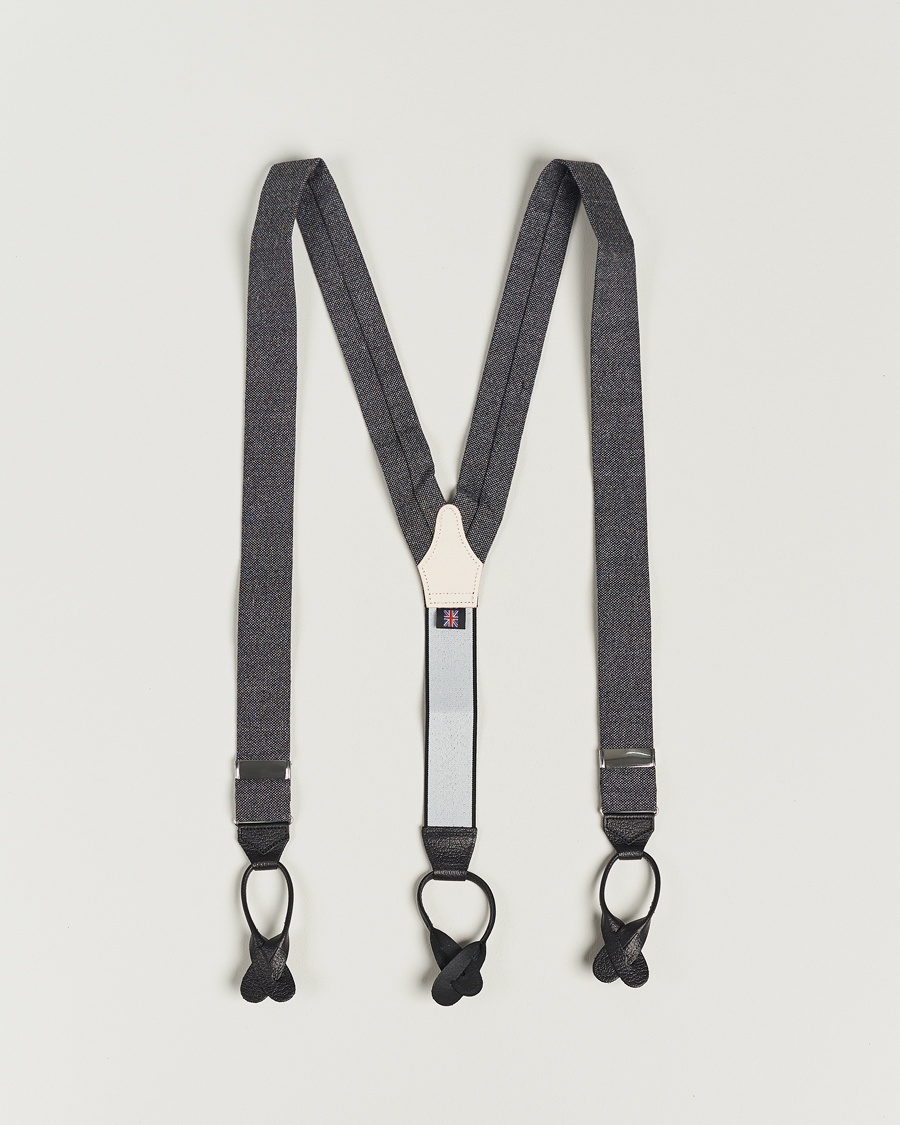 Herren | | Albert Thurston | Donegal Tweed Braces 40mm Dark Grey