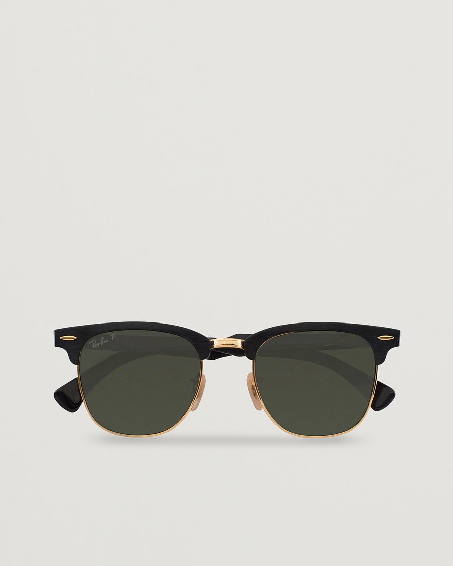 Ray-Ban 0RB3507 Clubmaster Sunglasses Black Arista/Polar Green – Schwarz