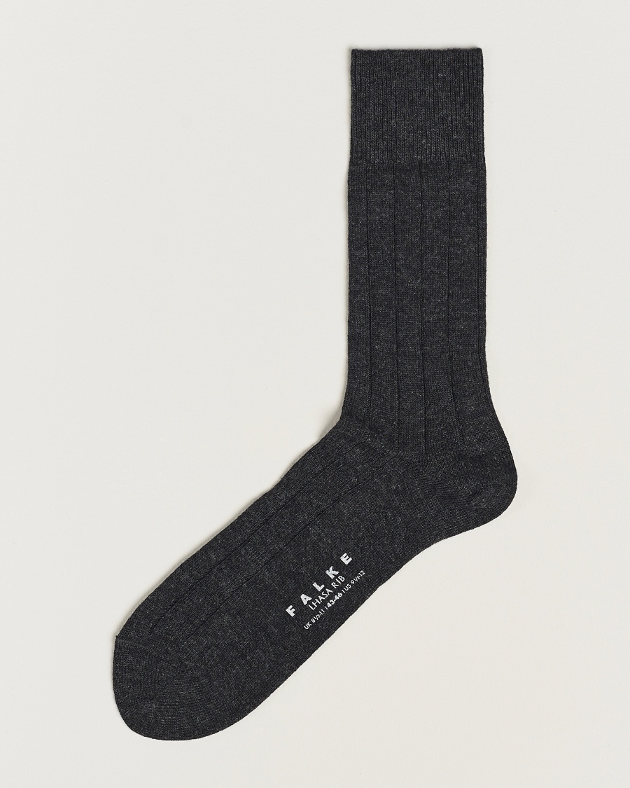 Falke Lhasa Cashmere Socks Antracite Grey – Grau