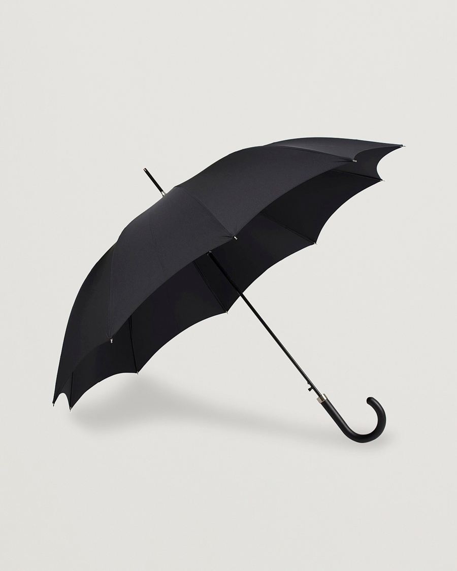 Herren | | Fox Umbrellas | Hardwood Automatic Umbrella Black