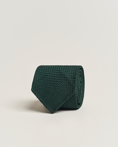Krawatte |  Silk Grenadine Handrolled 8 cm Tie Green