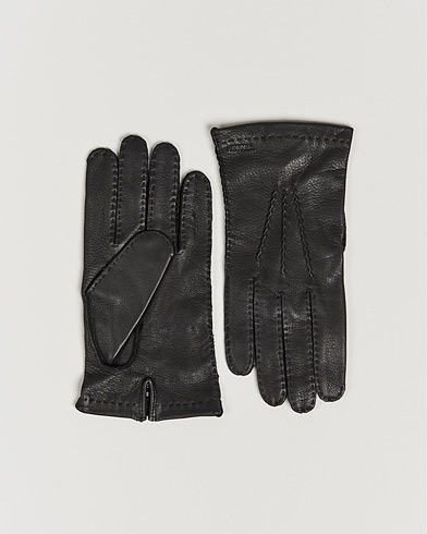 Herren | Handschuh | Hestra | Henry Unlined Deerskin Glove Black