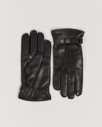 Herren | Wärmende Accessoires | Hestra | Jake Wool Lined Buckle Glove Black