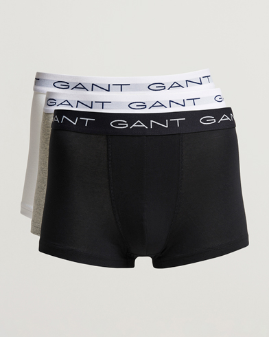 Herren | GANT | GANT | 3-Pack Trunk Boxer White/Black/Grey Melange