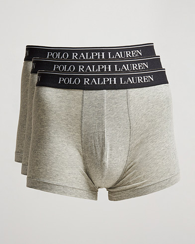 Herren | Unterhosen | Polo Ralph Lauren | 3-Pack Trunk Andover Heather Grey
