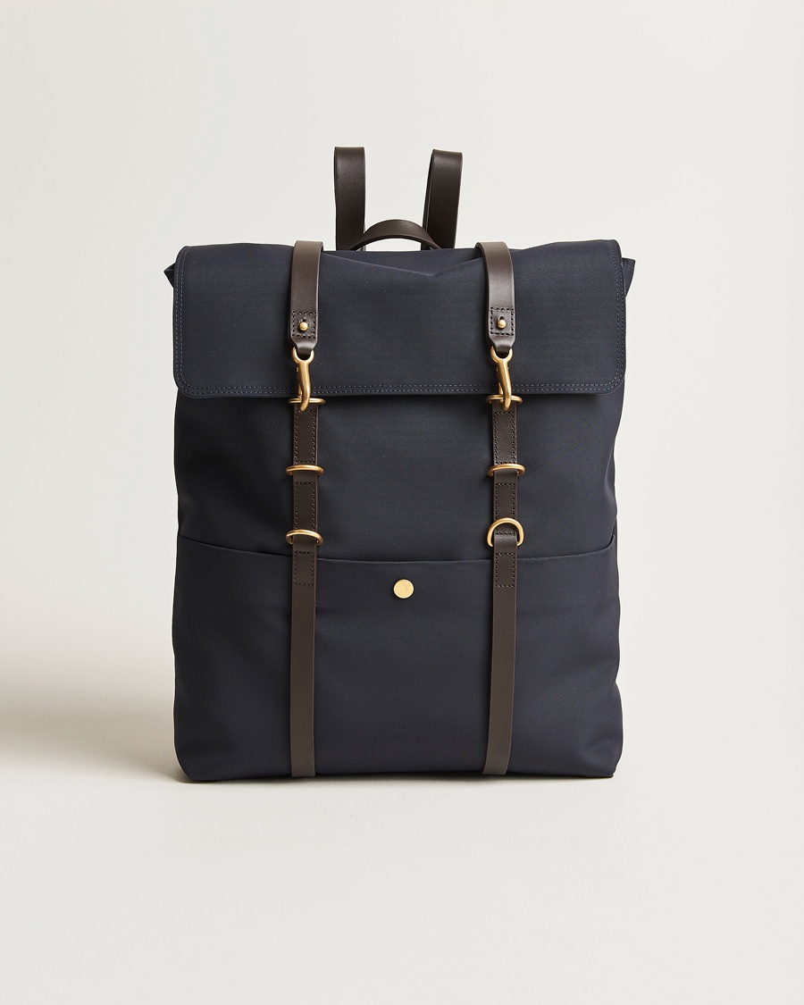 Herren | Rucksäcke | Mismo | M/S Nylon Backpack Navy/Dark Brown