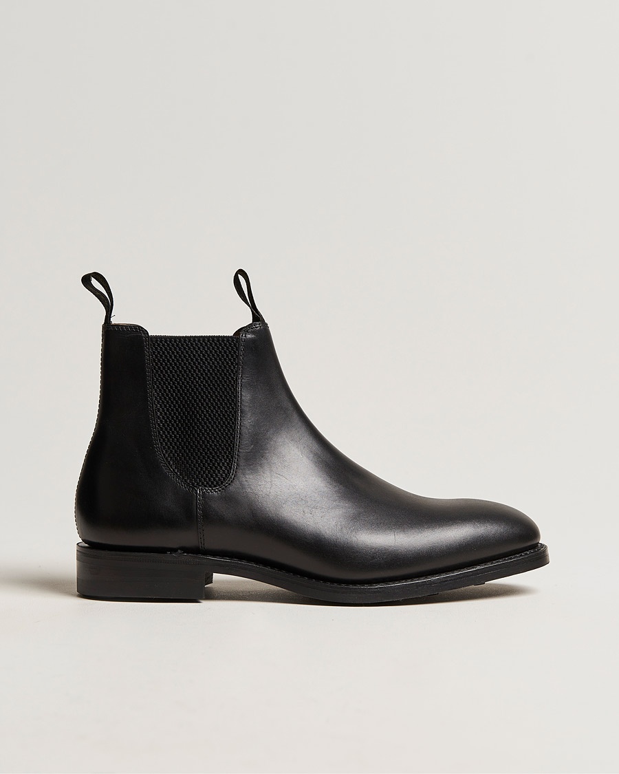 Loake 1880 Chatsworth Chelsea Boot Black Calf – Schwarz
