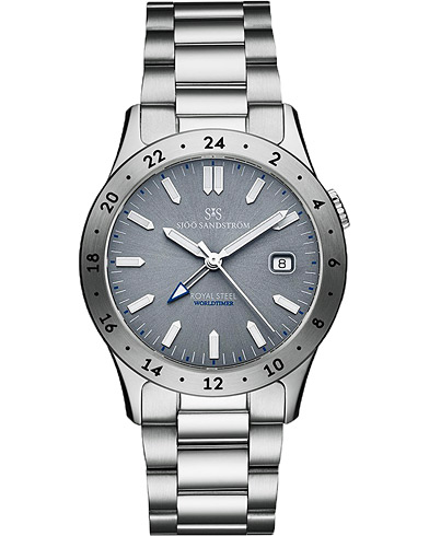 Fine watches |  Royal Steel Worldtimer 36mm Grey with Steel