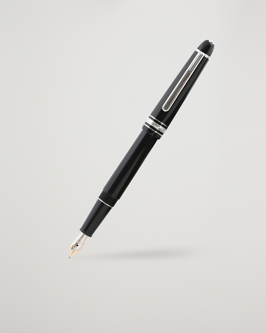 Montblanc 145 Meisterstück M Fountain Pen Platinum Line – Schwarz