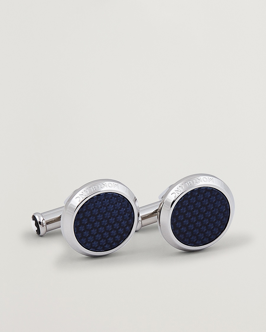 Montblanc Steel Meisterstück Cuff Links Blue – Blau