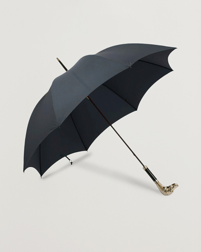 Herren | Stylisch im Regen | Fox Umbrellas | Silver Dog Umbrella Navy