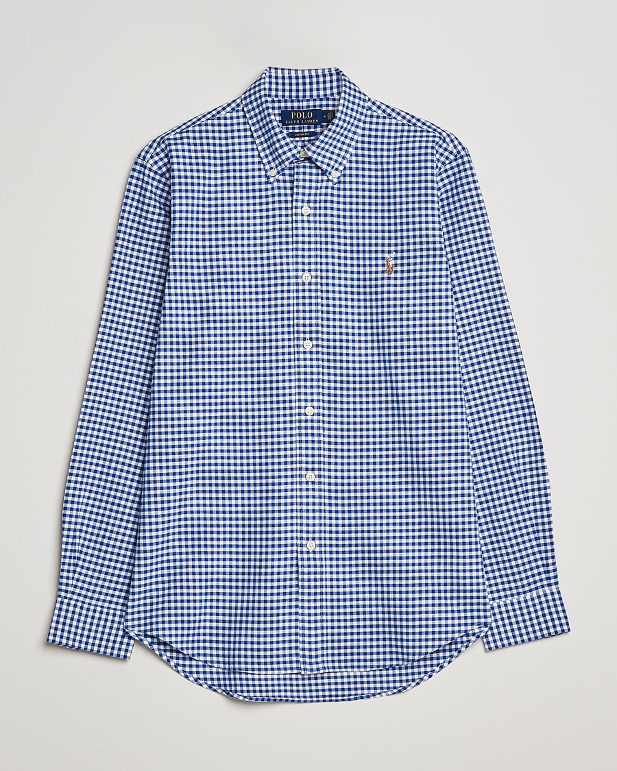 Herren | Freizeithemden | Polo Ralph Lauren | Custom Fit Oxford Gingham Shirt Blue/White