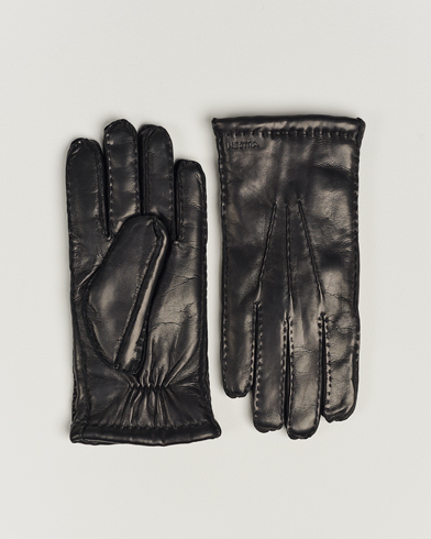 Herren | Wärmende Accessoires | Hestra | George Lambskin Hairsheep Glove Black