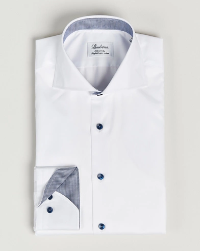 Herren | Stenströms | Stenströms | Fitted Body Contrast Shirt White