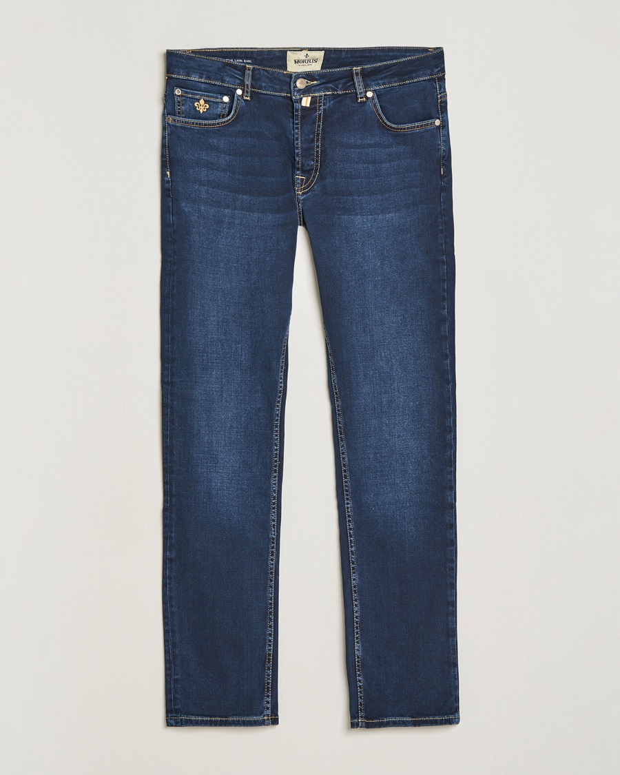 Herren | | Morris | Steve Satin Jeans Dark Wash