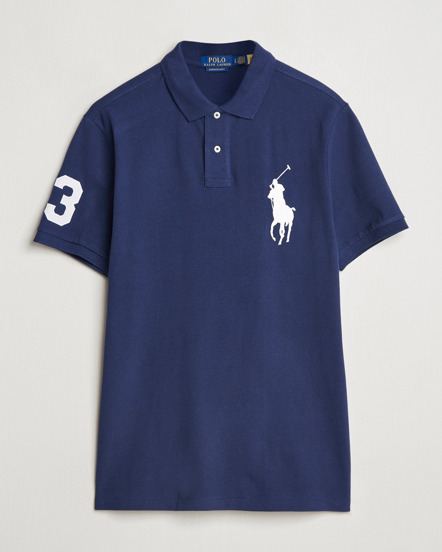 Polo Ralph Lauren Custom Fit Big Pony Polo Newport Navy – Blau