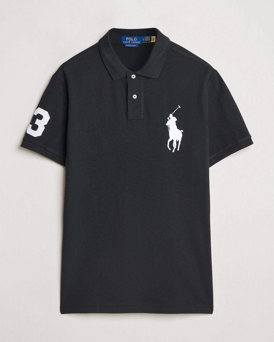 Herren | Poloshirts | Polo Ralph Lauren | Custom Fit Big Pony Polo Polo Black